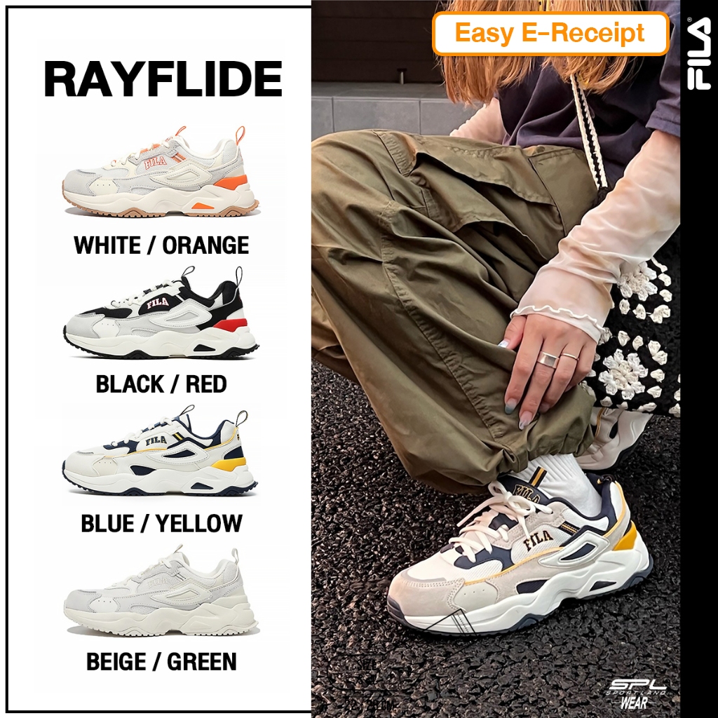 Fila Collection รองเท้าผ้าใบ UX Rayflide 1RM02053E-821 / 1RM02053E-005 / 1RM02053F-444 / 1RM02053F-9