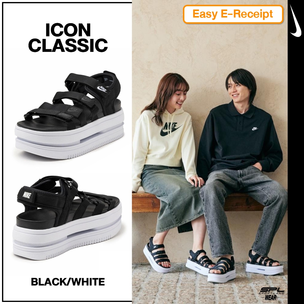 Nike [ลิขสิทธิ์แท้] รองเท้าแตะ รองเท้าส้นสูง สำหรับผู้หญิง W Icon Classic DH0223-001 (2100)