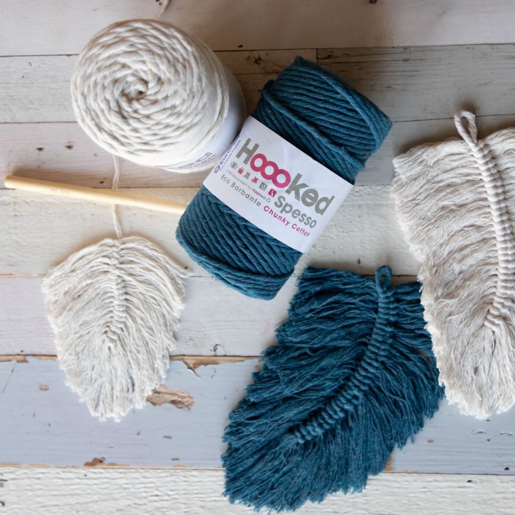 Hoooked Spesso Eco Barbante Chunky Cotton เชือกสำหรับถักมาคราเม่ ขนาด 200g