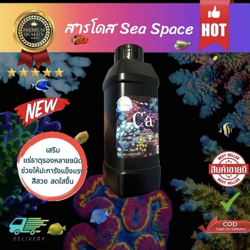 เคมีหลัก Ca พร้อมแร่ธาตุรองแบบจัดเต็ม 500ml เคมีตู้ปลาทะเล เคมีเลี้ยงปะการัง
