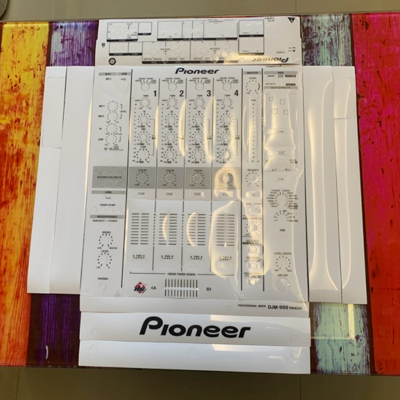 Skin cover DJ for DJM 900nexus สีขาว สติกเกอร์ ติดเครื่อง DJ สำหรับเครื่องเล่น DJM 900nexus