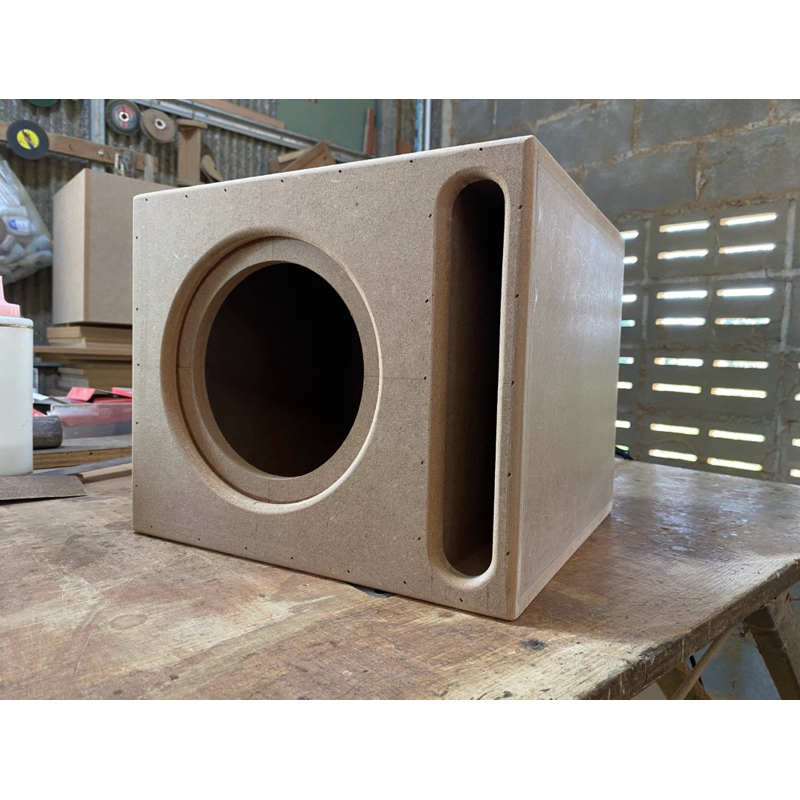 ตู้ซับเบส6.5นิ้ว หน้าเปิด งานดิบ ไม้MDF12mm