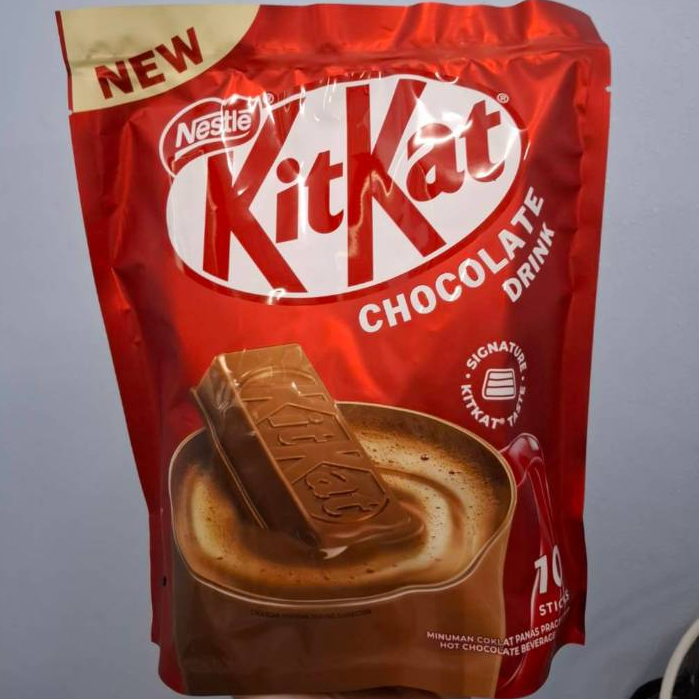 **EXP.30/09/26** Kitkat chocolate drink  10 stick ผงชงช็อกโกแลตคิทแคท 330 กรัม มีฮาลาล จากมาเลเซีย