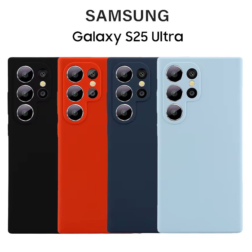Silicone เคส Samsung Galaxy S25 Ultra / S25Ultra เคสซิลิโคนแบบนิ่ม กันกระแทก Silicone Case Samsung S24FE