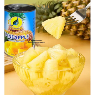 ส่งไว/ส่งฟรี สับปะรด​ในน้ำเชื่อม สับปะรด​กระป๋อง​ สับปะรด Pine​ Apple​ in Syrub 6 กระป๋อง ผลไม้​กระป๋อง​ หวานอร่อย malee