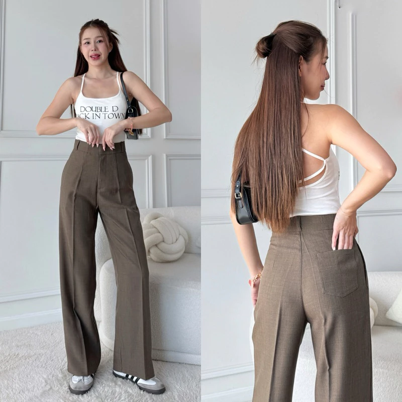 กางเกงกระบอกใหญ่ สีขายดีรุ่น Amma pants ที่ทุกคนต้องมี thumbnail 4