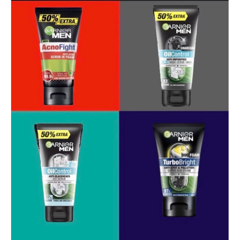 การ์นิเย่ เมน โฟม 150มล GARNIER MEN FOAM โฟมล้างหน้า โฟมผู้ชาย