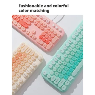 (แป้นพิมพ์สกรีนไทย)MOFii LOVE ME Keyboard คีย์บอร์ดแบบมีสาย มีไฟ สามารถปรับความสว่างได้ น่ารักสุดๆ