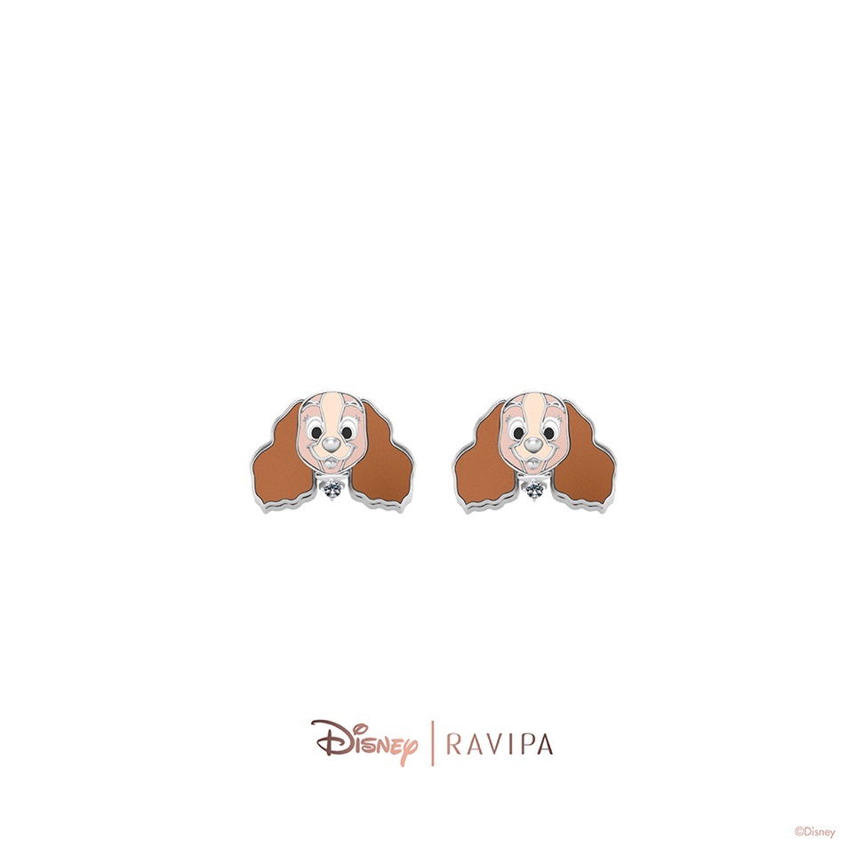 Ravipa | Lady Silver Studs - ต่างหู Lady and the Tramp
