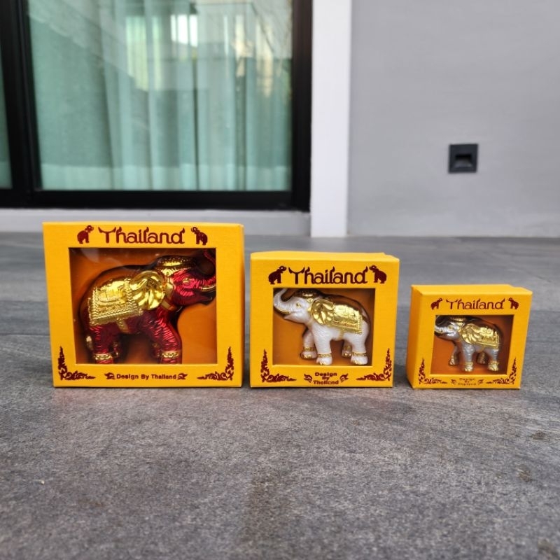 ช้างทรง โมเดลช้าง ช้างเหล็กมวลเบา 2",2.5",3.5" ของฝาก ของฝาก ของที่ระลึกไทย
