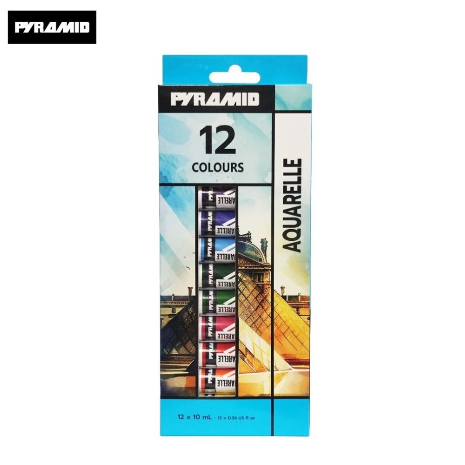 (KTS)ชุดสีน้ำ PYRAMID AQUARELLE 12สี 10ml. #6308912