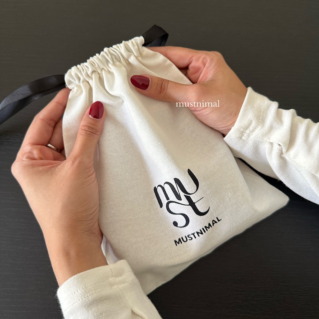 (พร้อมส่ง) MUSTNIMAL | DUST BAG กระเป๋าผ้าใส่เข็มขัด สำหรับมอบเป็นของขวัญ