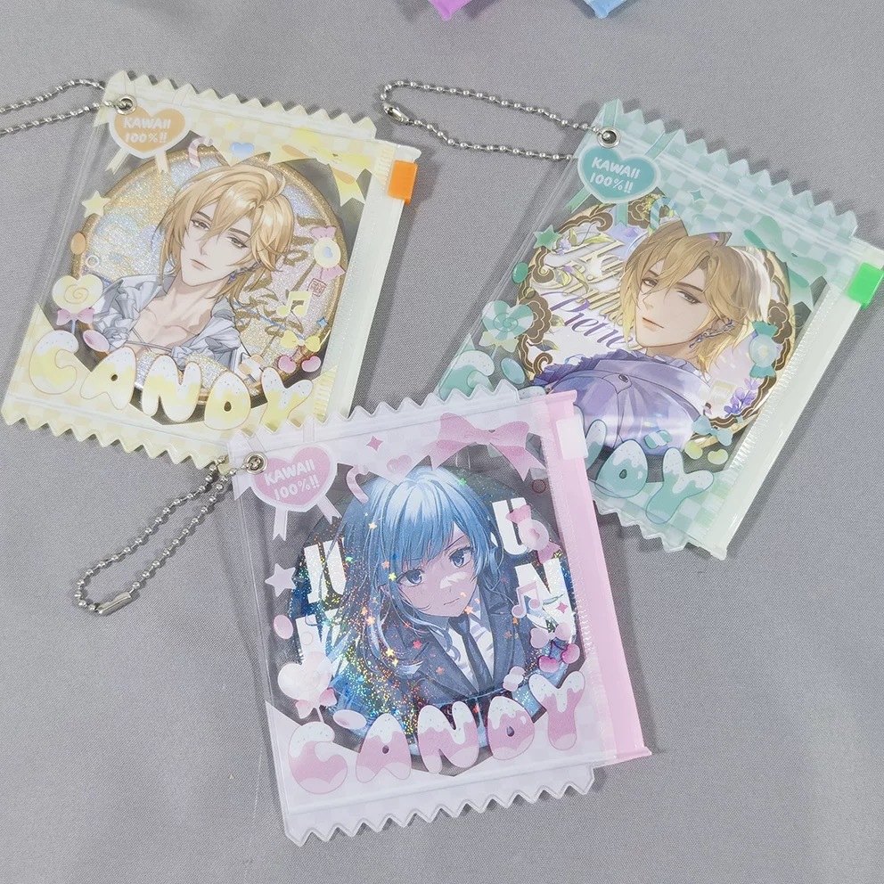 [พร้อมส่งในไทย🇹🇭] ซองใสพวงกุญแจ PVC สำหรับ ใส่ Arttoy บีน/เข็มกลัด✨