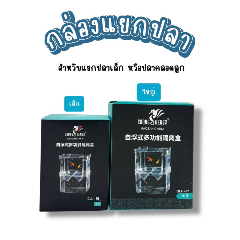 กล่องแยกปลาอะคริลิคใส 2 ชั้น