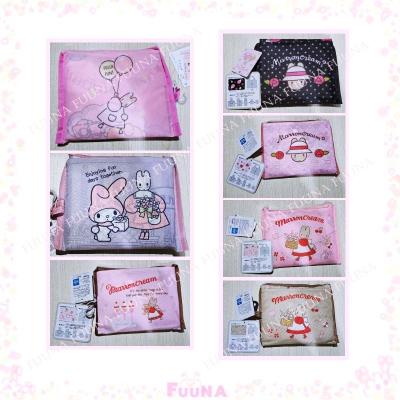 sanrio ถุงผ้าพับได้ กระเป๋าผ้า ของแท้จากญี่ปุ่น