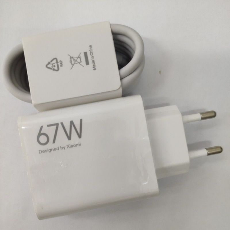 ชุดชาร์จ 67W (XIAOMI) ** หัวชาร์จรองรับการชาร์จ 67W สายชาร์จ 6A รองรับการชาร์จได้ 120W **