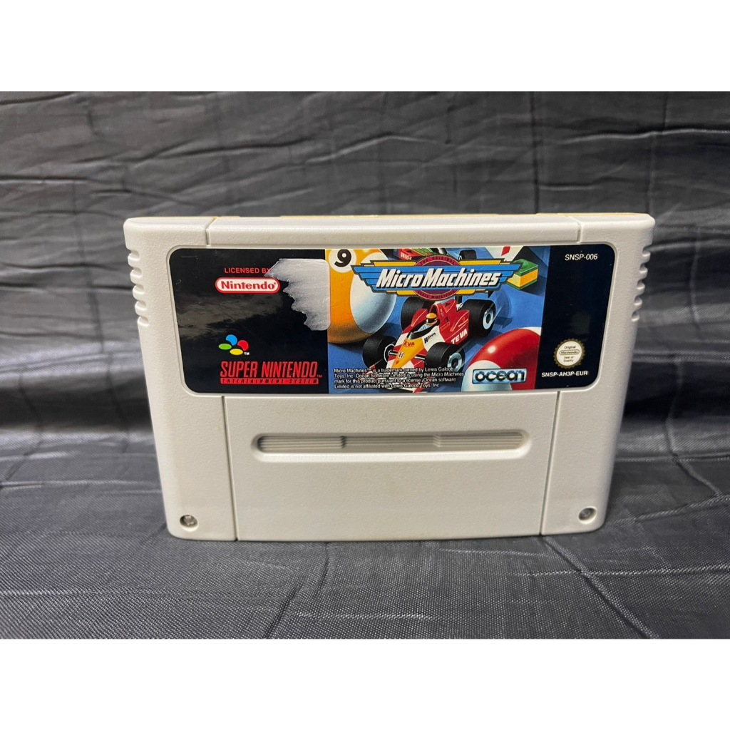 ตลับเกมส์  Super Nintendo Game : Micro Machines : SNES Pal Version Game
