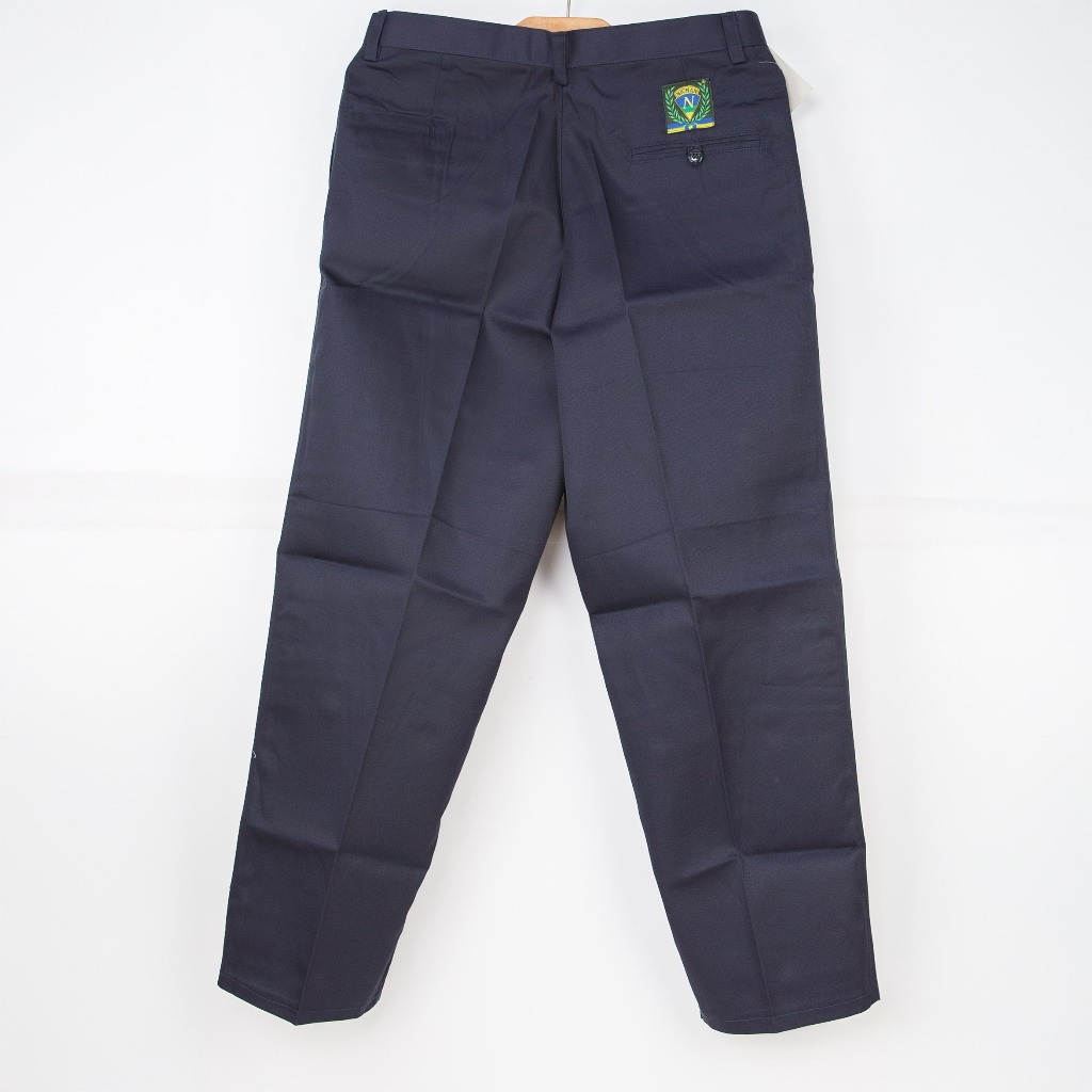 กางเกงขายาวผ้าแสล็คผ้าค็อตตอนคอม มีจีบ Nicman ทรงขากระบอก คุณลุงคุณตาชอบใส่