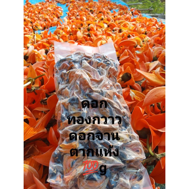ดอกทองกวาวตากแห้ง ดอกจาน25กรัมและ100กรัม