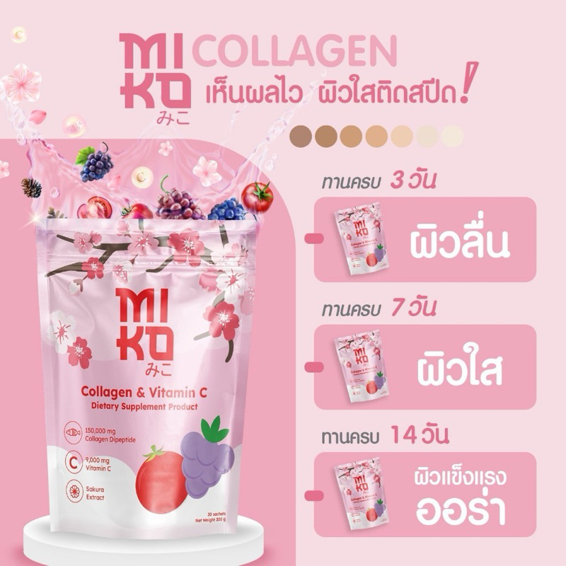 Miko collagen ผิวใส ผิวลื่น