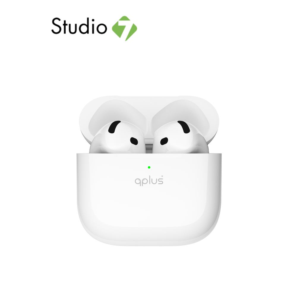 หูฟังไร้สาย QPLUS TWS BT5.4 ANC QPOD YKS23Z White by Studio7