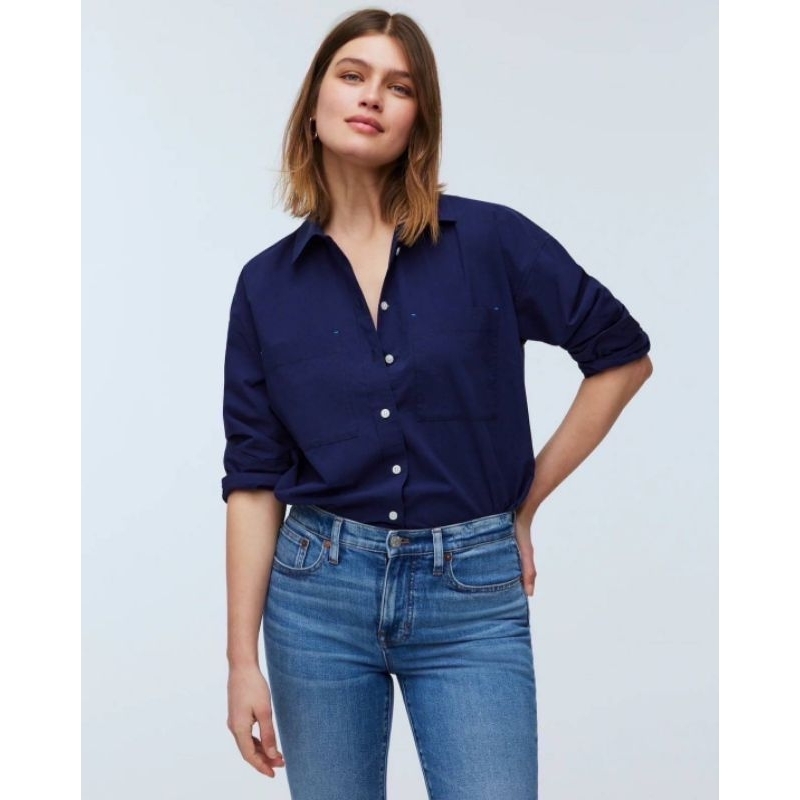 Madewell เสื้อเชิ้ตยาวทรงโอเวอร์ไซส์
