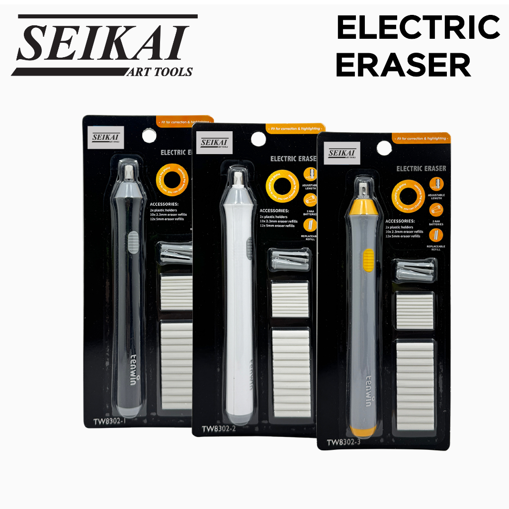 SEIKAI ยางลบไฟฟ้าใส่ถ่าน