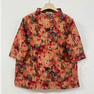 เสื้อผู้หญิง วัยกลางคน. หรือ. ผู้สูงอายุ. เสื้อคอจีน *ผ้าฝ้าย* (Cotton Linen)เนื้อผ้านิ่มใส่สบาย