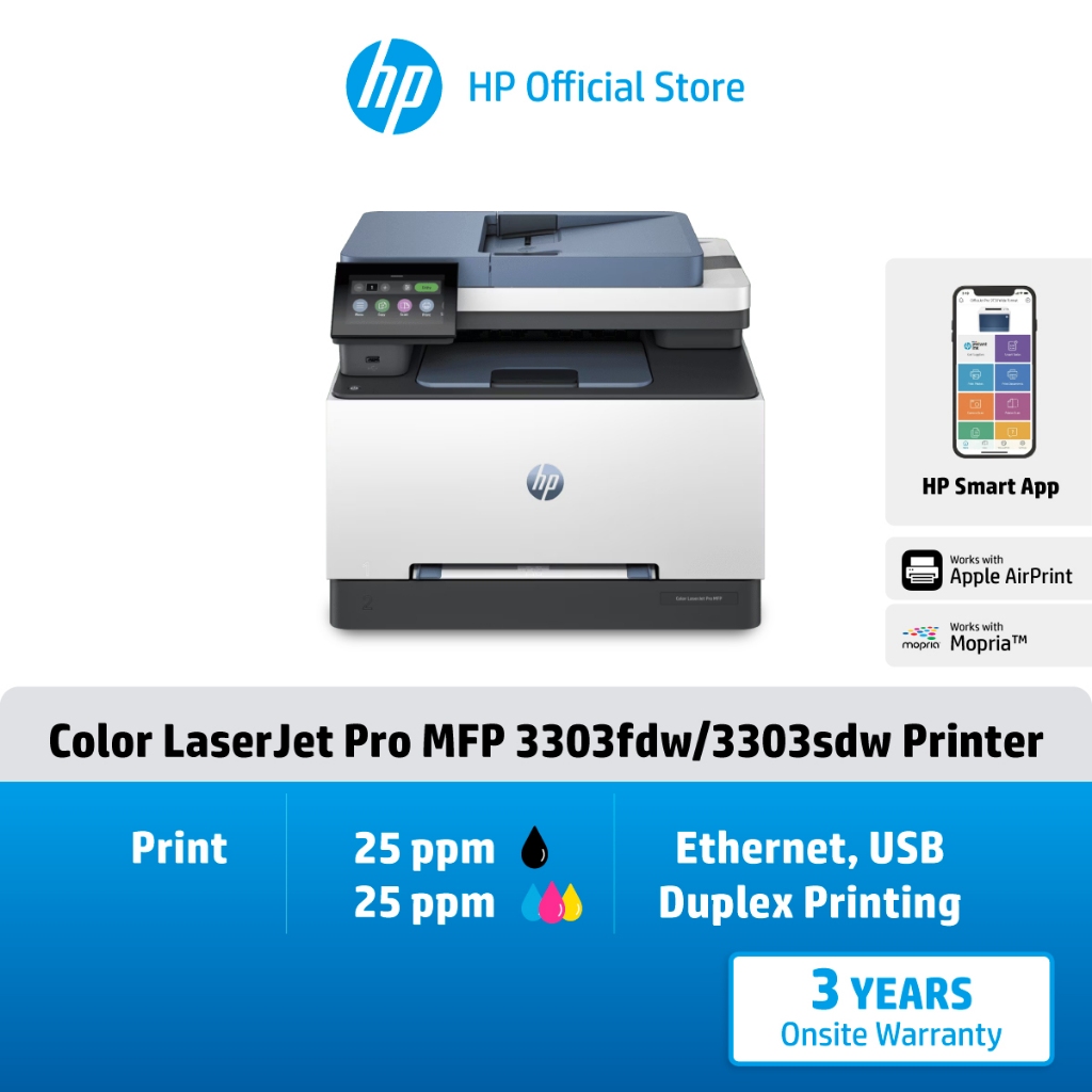 HP Color LaserJet Pro MFP 3303fdw / 3303sdw / 3303fdn Printer