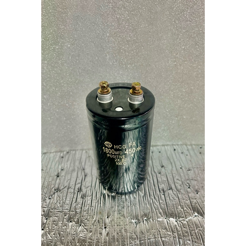 Capacitor 1800UF 450V ขนาด10.5x6.5CM. Hitachi ของใหม่ Cหัวน็อต ของแท้ของใหม่ C1800UF 450Vdc - รูปที่ 4