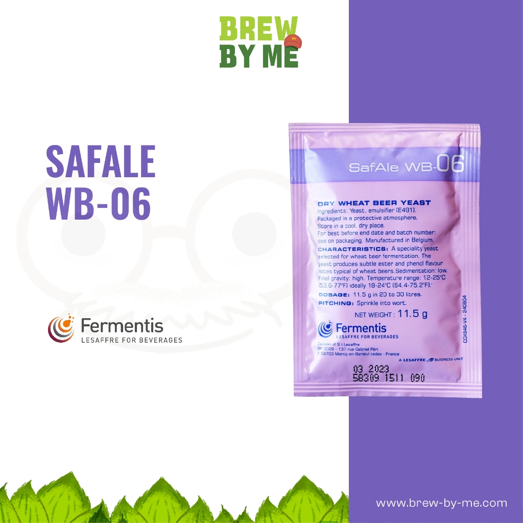 ยีสต์ทำเบียร์ SafAle WB-06 German Wheat Beer Dry Yeast ยี่ห้อ Fermentis