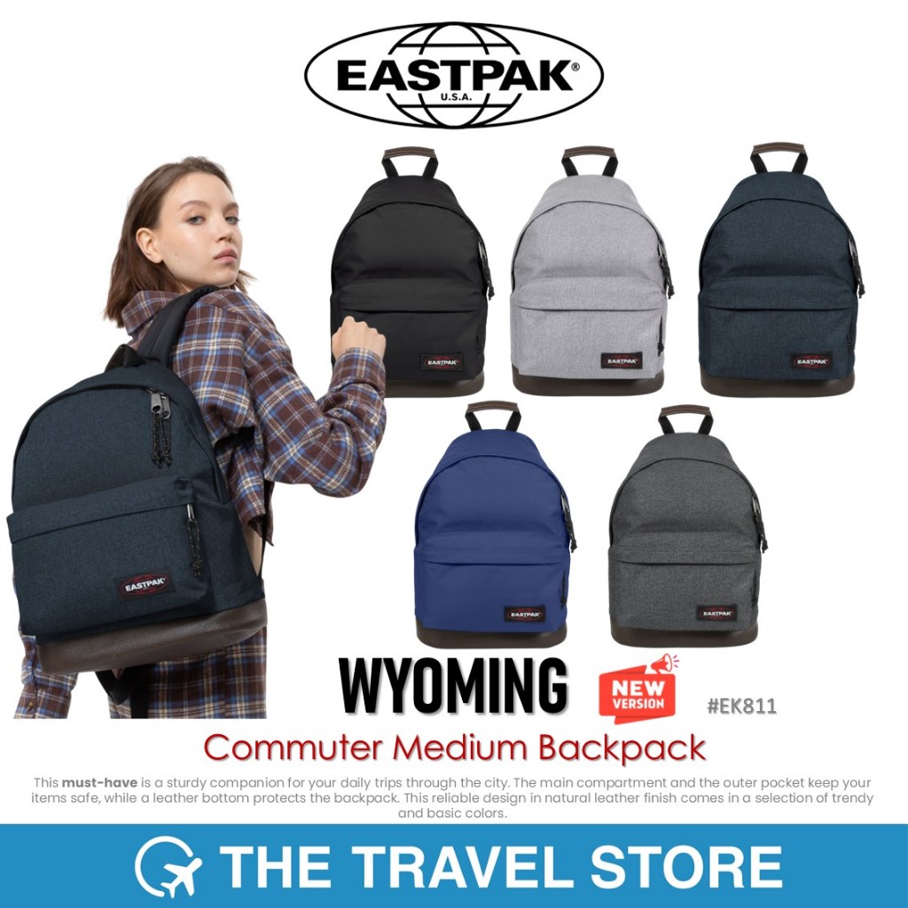 Eastpak WYOMING Commuter Medium Backpack 24L (EK811) กระเป๋าเป้ สะพายหลัง แฟชั่น รับประกัน 30 ปี*