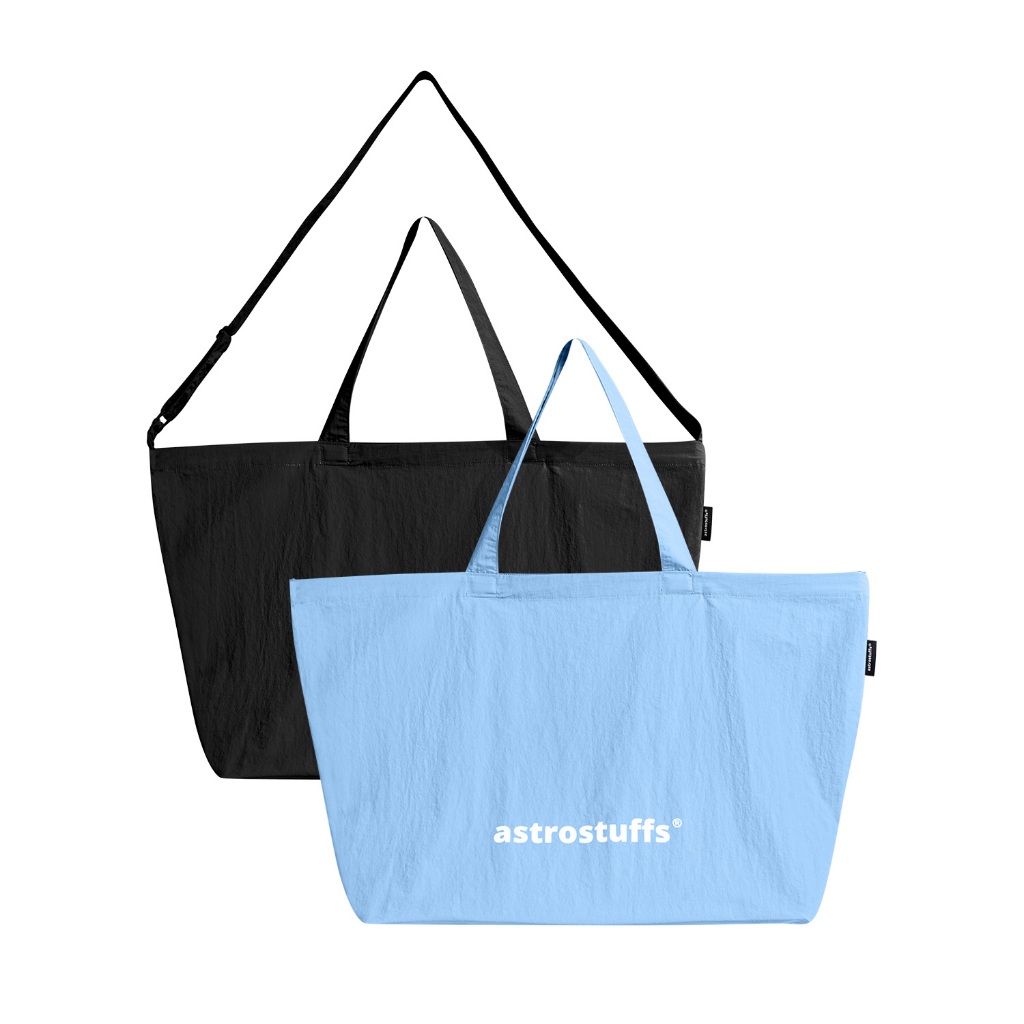 PORTABLE SHOPPING BAG (100% Recycled nylon portable shopping bag.)