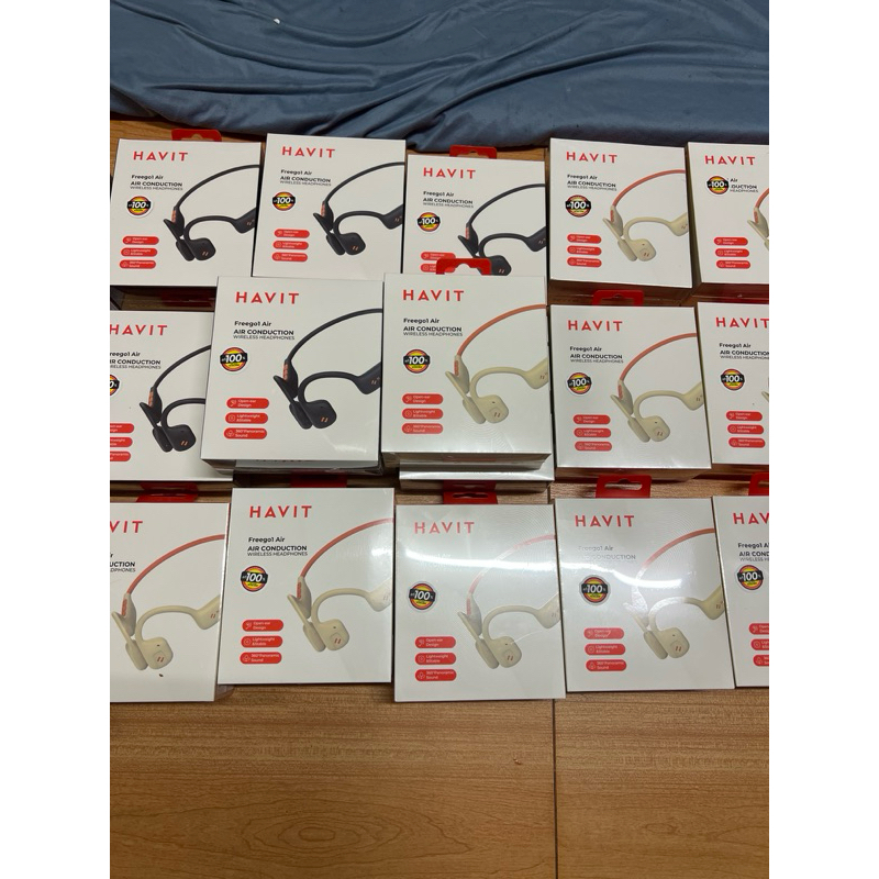 HAVIT OpenRun Freego1 หูฟังคล้องคอ แบบไร้สาย หูฟังที่เหมาะกับทุกกิจกรรม ดีไซน์แบบเปิด