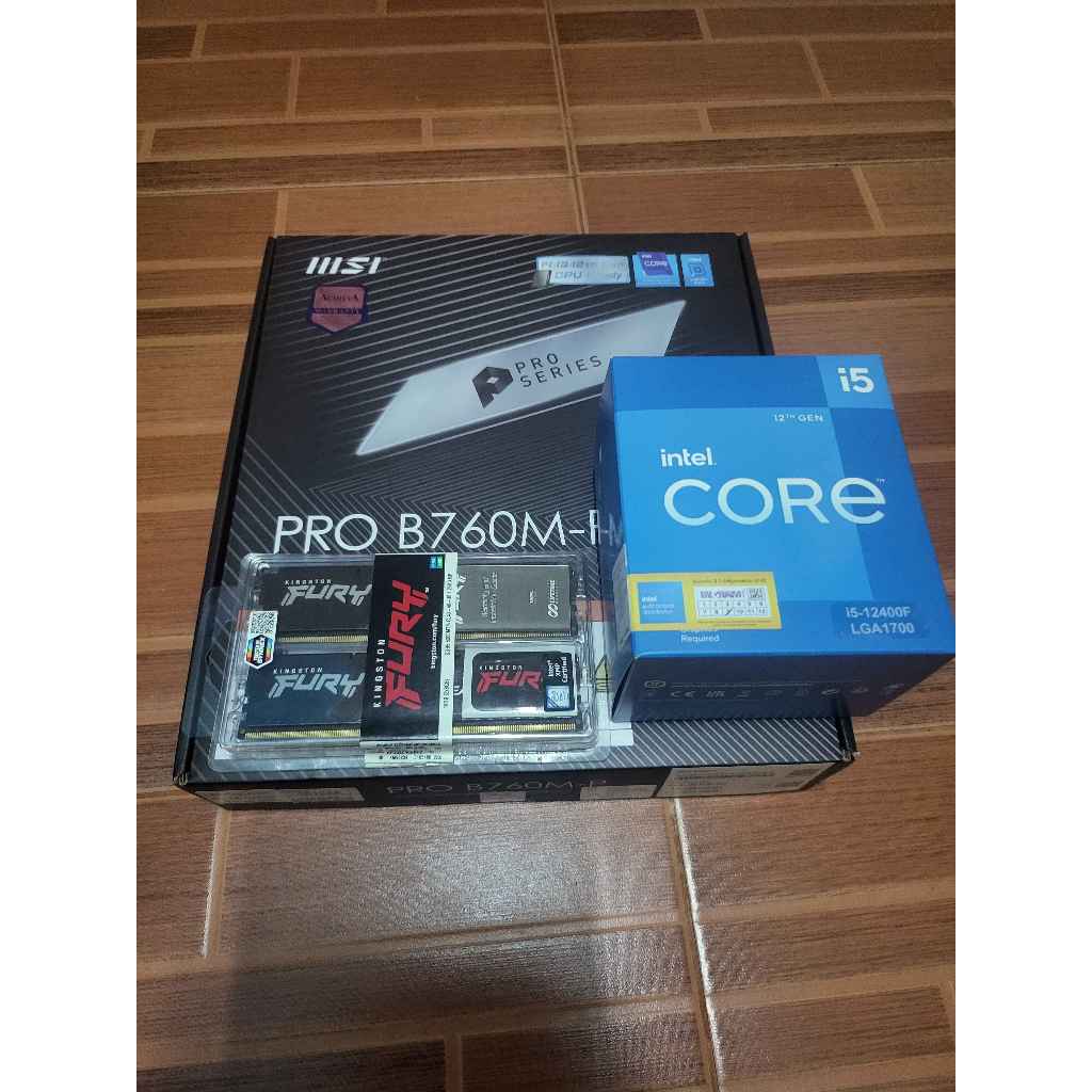 I5 12400f  + B760M-P (DDR5) + RAM 16GB ( มือสอง )