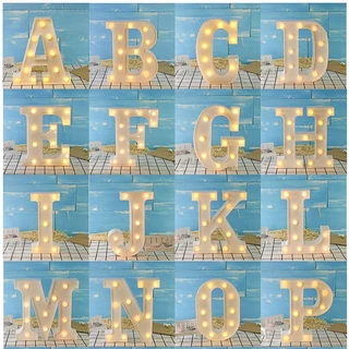 ไฟประดับตกแต่ง DIY LED Light Up Letter A-Z ไฟ ตัวอักษร ภาษาอังกฤษ จัด ปาร์ตี้ มินิมอล