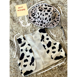 [งานไทย] เสื้อกั๊กคาวบอย🐮 เสื้อกั๊กวัว เสื้อกั๊กสำหรับเด็ก ผ…