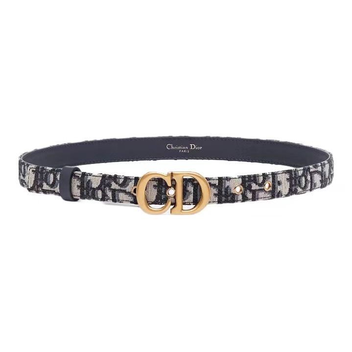 Dior ดิออร์ CD เข็มขัดแฟชั่นคลาสสิก หนังวัว hot sale belt พร้อมอุปกรณ์ครบครัน 2cm ของแท้ 100%