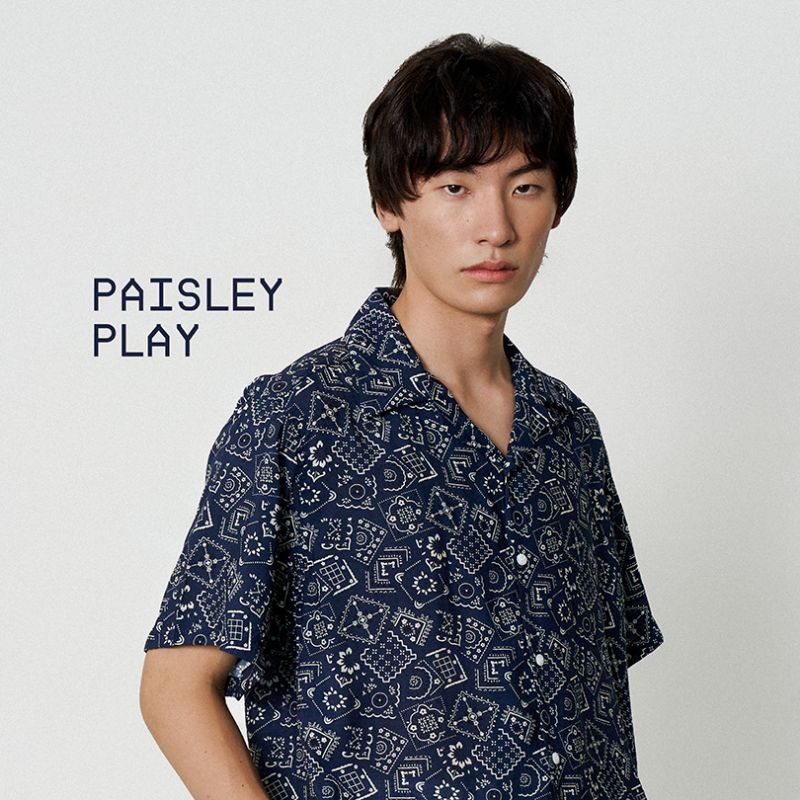 Shirtoria Hawaii เสื้อเชิ้ตแขนสั้นผู้ชาย เสื้อฮาวาย Non iron ลาย paisley play