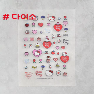 Daiso korea Japan Sticker Hello Kitty My Melody สติ๊กเกอร์ ตกแต่ง เล็บ โทรศัพท์ คิตตี้ มายเมโลดี้ ไดโซะ เกาหลี ญี่ปุ่น