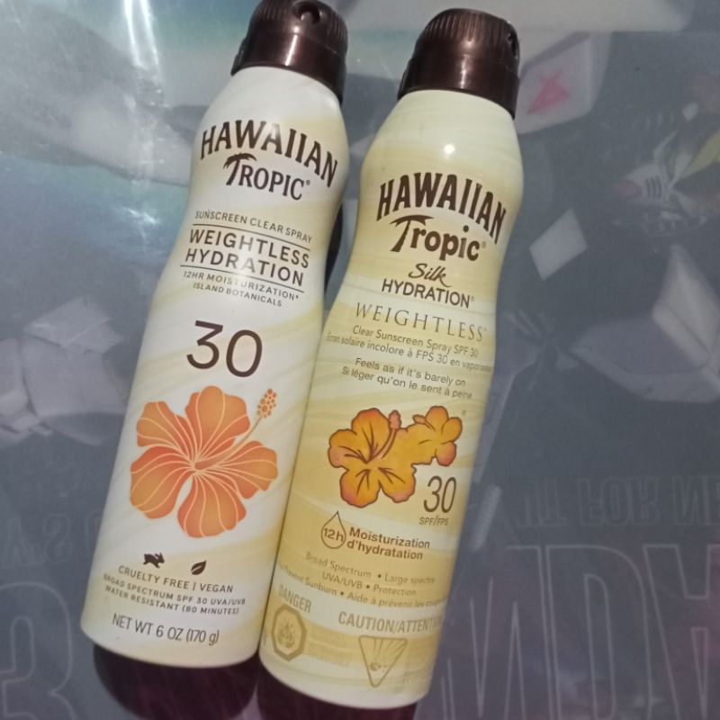 สเปรย์กันแดด พร้อมบำรุงผิว HAWAIIAN TROPIC®SATIN PROTECTION SUN SPRAY SUNSCREENSpf30 Body Glow Dewy 