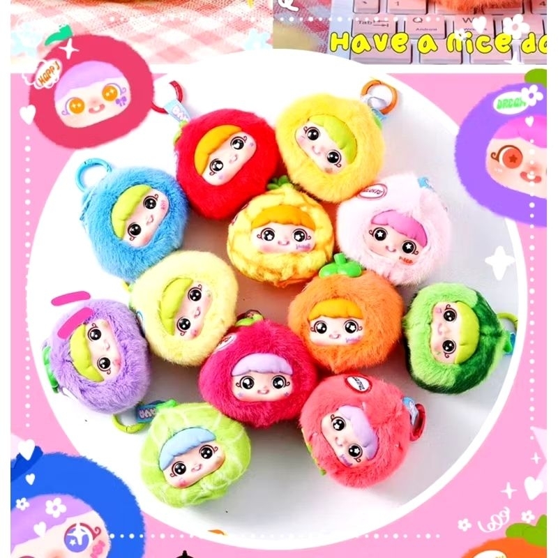 (สุ่มลุ้นตามดวง🔮) พร้อมส่ง🍊Yaya Fruity พวงกุญแจ ห้อยกระเป๋า