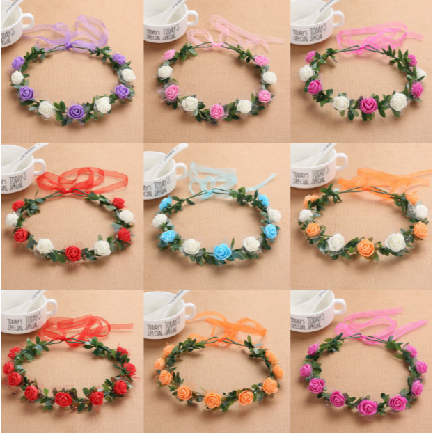 มีหลายแบบ มงกุฎดอกไม้ มงกุฎปัจฉิม มงกุฎจบการศึกษา ดอกไม้ เด็ก ดอกไม้รับปริญญา สไตล์โบฮีเมียน ใส่ได้ทั้งเด็กและผู้ใหญ่