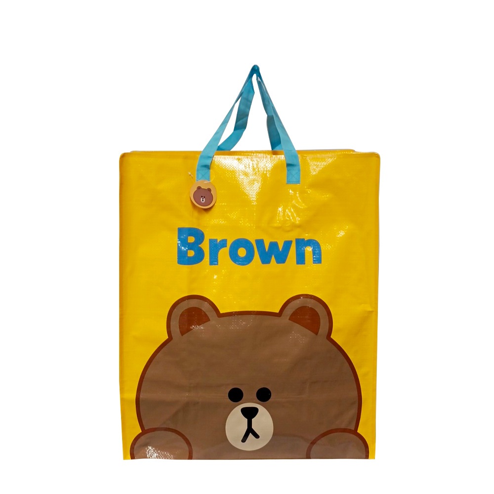 กระเป๋าฟาง ถุงฟาง ช้อปปิ้ง ลายการตูน Line (ไลน์) #LINE FRIENDS ลิขสิทธิแท้100%