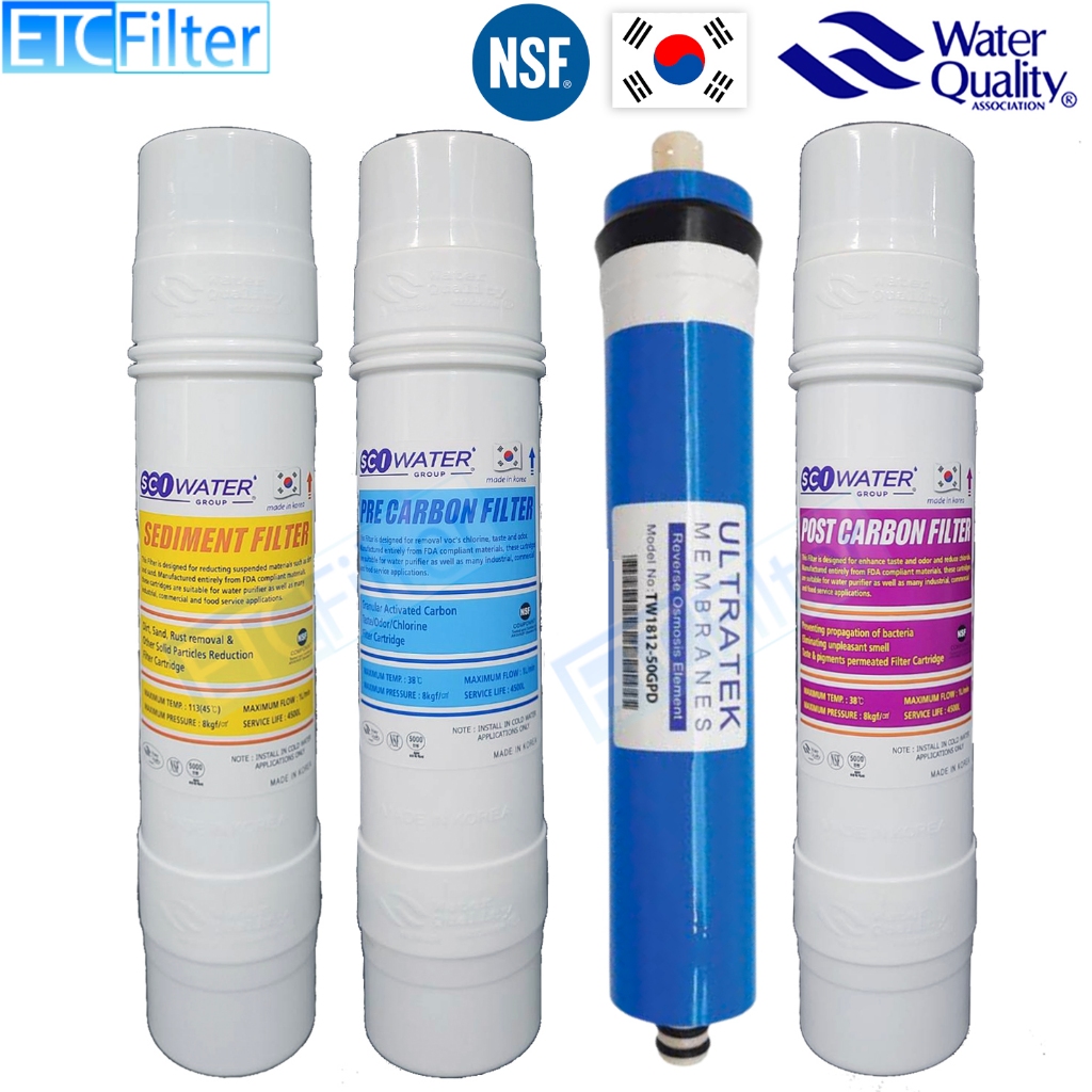 ชุดไส้กรอง RO ของ Waco และ Q-TOP N-TOP จากเกาหลี NSF