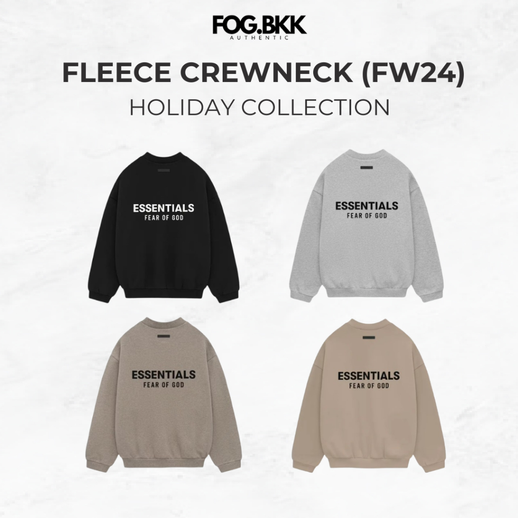 [ของเเท้]Fear of God Essential Fleece Crewneck FW24