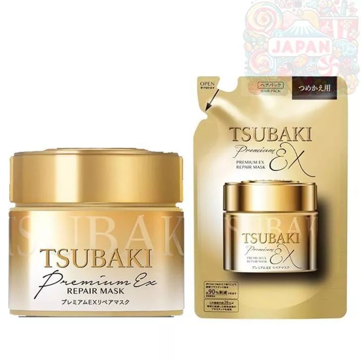 TSUBAKI Premium Repair Mask 180g, Treatment / Refill 150g