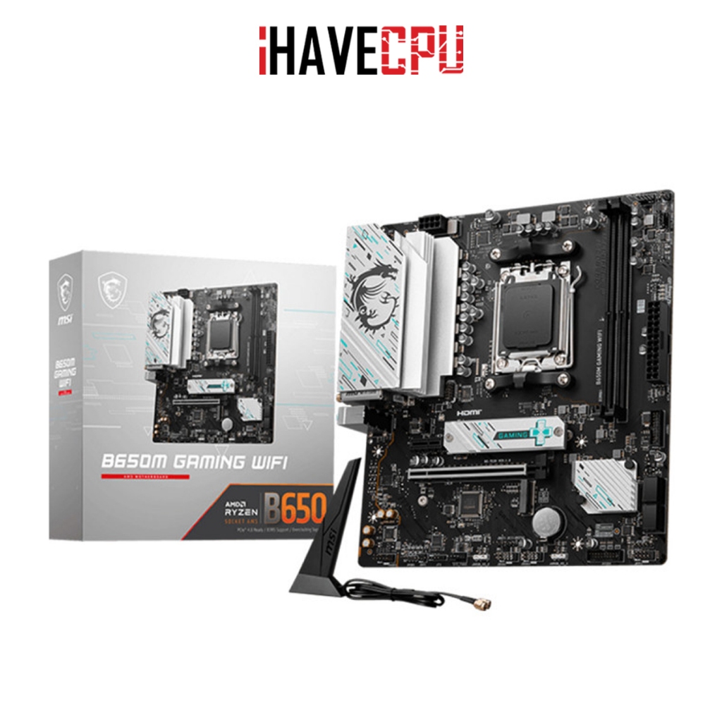 เมนบอร์ด (mainboard) iHAVECPU (AM5) MSI B650M GAMING WIFI