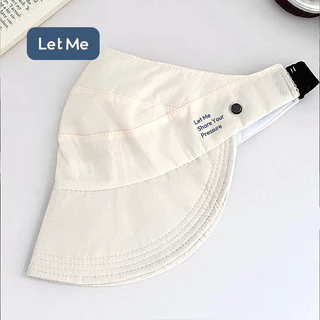 Let Me หมวกกันแดด - หมวกกันแดด สีครีม เรียบง่ายและมีสไตล์ LM-FAC2042-01