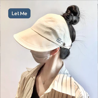 Let Me หมวกกันแดด - หมวกกันแดด สีครีม เรียบง่ายและมีสไตล์ LM-FAC2042-01